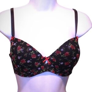 Betsey Johnson floral bra Sz 36B